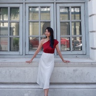 D036 | HEUREUX BLOUSE SATIN VELVET CAROL TOP NEWEST | KOREAN STYLE WOMEN'S CHRISTMAS BLOUSE [Lalvani