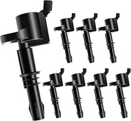 Straight Boot Ignition Coil Packs DG511 Set of 8 Compatible with Ford for Expedition for F150/F250/F