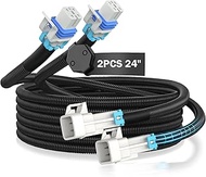 Narremcoy 2PCS 24" O2 Sensor Extension Harness - 4 Pin Square Plug o2 Sensor Extender for GM LS1 LS2