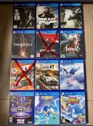 二手PS4  PS5 game 遊戲合集 SEGA SONICS 仁王魂系死屍二戰賽車飛機超音鼠- Dark Souls Ace Combat Dirt Project Cars Sonic The 