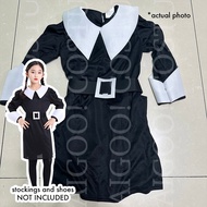 Addams Family Wednesday Addams Costume for Girls Kids Halloween Cosplay TV Character