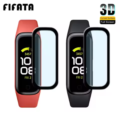 FIFATA Screen Protector For Samsung Galaxy Fit 2 SM-R220 3D Curved Edge For Samsung Galaxy Fit2 Full