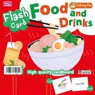 ⚡️ลดมากๆ⚡️ Flash Card การ์ด อาหาร Food and Drinks ✔ สำนักพิมพ์ MIS ⭐ใช้งานกับปากกาพูดได้ MIS Talking Pen ได้⭐