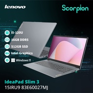 Lenovo IdeaPad Slim 3 15IRU9 83E60027MJ Laptop（Aeon Credit Services-36 Monthly Installments）