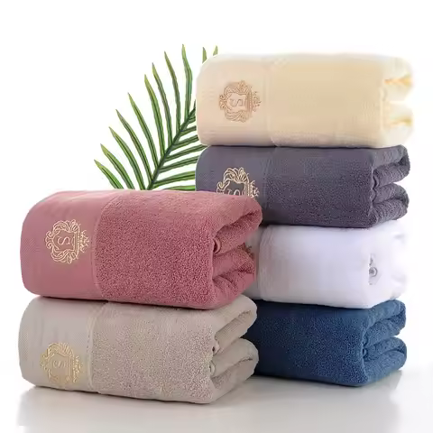 Bathroom Cotton Towel 35x75cm 70x140cm Hand and Face Large Bath Towel Soft Gift Absorbent Sports Abs