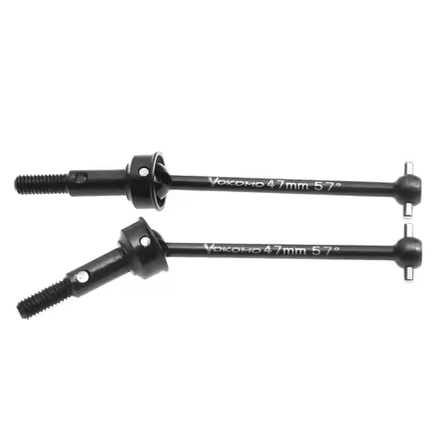 2PCS Metal CVD Front & Rear Drive Shafts for YOKOMO YD2/YD4 RC Cars - High Strength Upgrade Parts fo