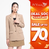 Stylized blazer with back buttons, women's long vest IVY moda MS 67B9474 blazer woman outerwear wome