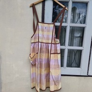 復古 yves saint laurent 格紋圍裙