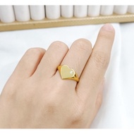 Cincin emas asli kadar 875 model hati cincin signet bisa request