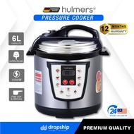 HULMER 10IN1 Electric Digital Pressure Cooker Non-stick Stainless Steel Inner Pot Rice Cooker (6L)