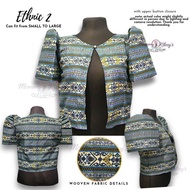 Mommy Kikays Collection – Ethnic Fabric Modern Filipiniana Bolero Blazer Top for Women | Regular & P