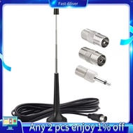FM Telescopic Antennas for  FM Antennas Indoor FM Radio Antennas with 3 Adapter for Household Digita