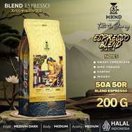 [BLEND] ESPRESSO COFFEE 100% COFFEE BEANS ESPRESSO MILK ROBUSTA BEANS 50% ARABICA 50% 200 GRAMS