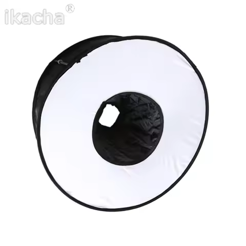 Universal 18" Annular Flash Softbox Diffuser EZ-fold Macro Ring Reflector for Canon Nikon Pentax Cam