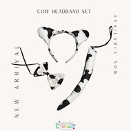 SG Local Seller Animal Theme Cow/Grey Rabbit/Brown Monday/ Dalmatian Dog Headband Set