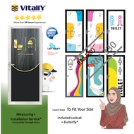 Vitally Swing door Toilet Aluminum Door Toilet Door Tandas Pintu Lipat Bilik Air