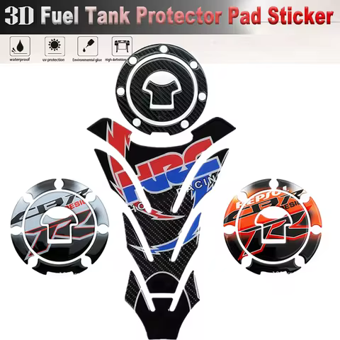 For Honda HRC Tank Pad Sticker Motorcycle Accessories CBR RR F4 CBR650R CBR500R CBR250R CBR1000RR CB