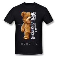 New Robot Teddy Bear T Tshirts Tshirts cotton