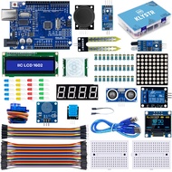 KLYSTR Sensor Module Starter Kit for Arduino Uno Set R3 ,0.96" OLED 1602 LCD Display Arduino Uno Ard