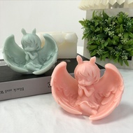 Princess Angel Candle Mold Wings Angel Handmade Cake Ornaments Mold Soap Silicone Mould Home Decoration