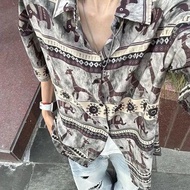 Limited Time Offer⏰Hawaii Full Printed Short-Sleeved Shirt Men's Summer vintage Ice Silk Shirt Niche