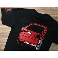 Honda Civic EG6 red rear tshirt