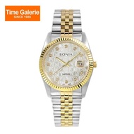 Bonia Noble BNB10550-1116 Silver Monogram Dial Stainless Steel Men Watch 36mm (W)