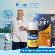 Ddrops Adults 2000 IU Liquid Vitamin D3 Supplement (180 Drops/5 ml)