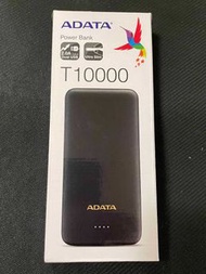 ADATA T10000 威剛行動電源 輕薄型行動電源 /黑色機身  電池容量:10000mAh