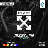 OFF WHITE WHITE OFF CUTTING STICKER