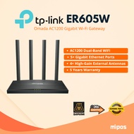 TP-Link ER605W Omada AC1350 Gigabit WiFi VPN Router for POS System,Retail,Small Sized Merchants