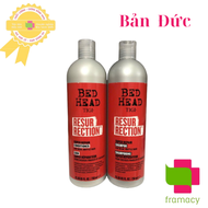Cặp Dầu gội xả Tigi Bed Head Đỏ UK (750ml) phục hồi tóc cấp độ 3 cho người từ 18 tuổi