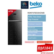 Beko Fridge Refrigerator Inverter 470L Fridge 2 Door Peti Ais 2 Pintu Peti Sejuk 2 Pintu 冰箱 RDNT470E50VZWB RDNT470E50VZP