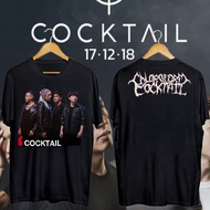 วงแขนสั้นFashion NEW เสื้อยืดวงไทยป๊อป นักร้องวง Cocktail เสื้อยืดคอกลม S-5XL