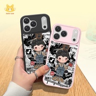 Hardcase Acrylic IP 17 PRO PROMAX IP 13 IP 15 A56 A35 A55 Casing Black Pink Hirono Transparent Premi