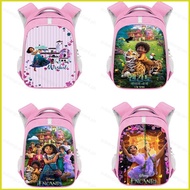 YB3 Disney Encanto Backpack For Kids Mirabel Girls Students School Bag Cartoon Reflective strip Outd