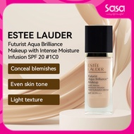 ESTEE LAUDER Futurist Aqua Brilliance Makeup Foundation SPF 20/PA++ 30ml #1W0 warm porcelain/#2C0 co