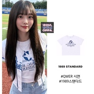 KOREA [ 1989STANDARD ] Star Ocean Women's Cropped Fit Short Sleeve / QWER SIYEON pick 100% authentic