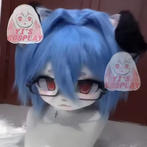 Customized Fursuit Head Yis cosplay Custom Handmade Furry head Kigurumi Head Cosplay Kemono Fursuit 