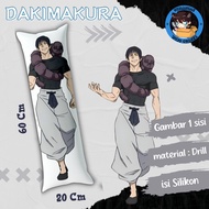 dakimakura anime Toji Fushiguro Jujutsu Kaisen / guling ukuran 20x60 cm anime Toji Fushiguro gambar