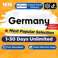 Germany eSIM Ultra 1-30 Days 500MB-10GB 5G/4G Data | Instant 24h Email Delivery |High Speed Travel D