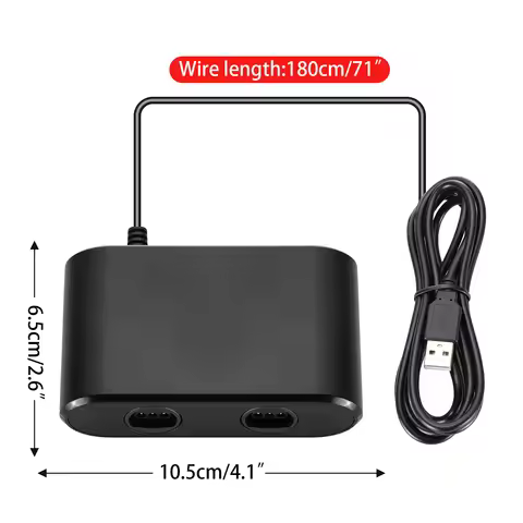 USB Adapter Converter for Nintend 64 for N64 Controller Adapter 2 Ports Gaming Converter for Switch 