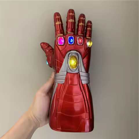 1:1 Iron Man Glove LED Light Gloves Avengers Superhero Weapen Thanos Gauntlet Marvel Captain Captain