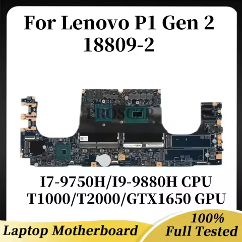 18809-2 motherboard suitable for Lenovo X1 Extreme 2nd Gen/P1 Gen 2 laptop I7 I9-9TH CPU GPU: T1000/