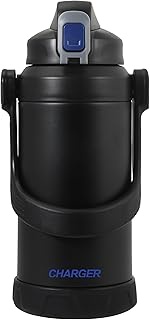 Pearl Metal HC-777 Water Bottle, Jug, Sports Jug, Sports Bottle, 1,800 ml (1.8 L), Blue x Black, Fas