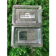 100 Clear Plastic Boxes H21/TA21