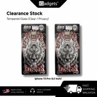 𝐂𝐥𝐞𝐚𝐫𝐚𝐧𝐜𝐞 𝐒𝐭𝐨𝐜𝐤 Digital Wolf Tempered Glass High Quality Screen Protector Ip13 Pro Max / Ip13 Pro