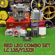 RED LEO TOP SET COMBO CNC Y15ZR LC135 SPEC 63,65,