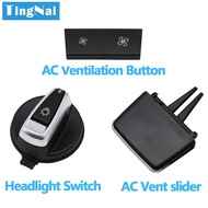 E90 Car Interior Accessories Front AC Air Vent Grid Slider Clips Repair Kit Ac Button For BMW 3 Seri