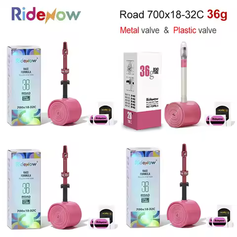Ridenow 700c Tpu Inner Tube 700x18-32c Road Bike Inner Tube Plastic Nozzle and Removable Metal Valve